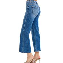 Load image into Gallery viewer, Risen Tummy Control Wide Leg Cropped Jeans
