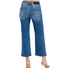 Load image into Gallery viewer, Risen Tummy Control Wide Leg Cropped Jeans
