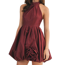 Load image into Gallery viewer, Bubble Hem Halter Dress
