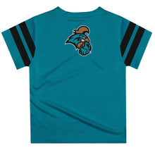 Load image into Gallery viewer, CCU TEAL CHAUNCEY STRIPES TOP

