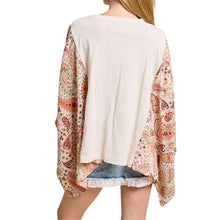 Load image into Gallery viewer, Free Bird Graphic Poncho Style Graphic Tee
