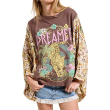Load image into Gallery viewer, Dreamer Poncho Style Graphic Tee
