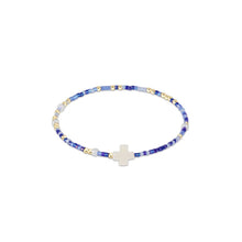 Load image into Gallery viewer, enewton EGIRL Hope Unwritten Signature Cross Bracelet - Is A Smurf&#39;s Butt Blue?
