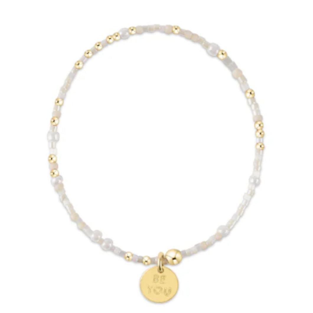 egirl Hope Unwritten Bracelet - Oh Snow You Didn't! - be you. Small Gold Disc