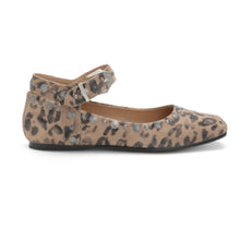 Load image into Gallery viewer, LEOPARD STUDDED ANKLE STRAP BALLET FLAT
