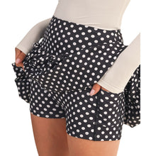 Load image into Gallery viewer, Polka Dot Print Bubble Skort Black
