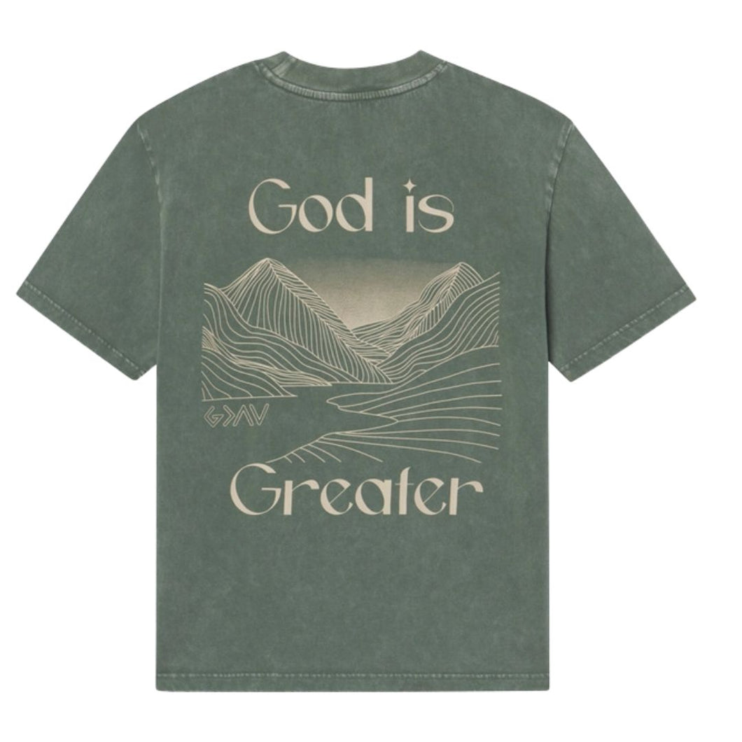 Elevated Faith God Is Greater Unisex Tee