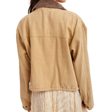 Load image into Gallery viewer, Cord Collar Twill Cropped Barn Jacket
