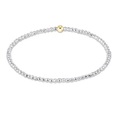 Load image into Gallery viewer, enewton EGIRLl Bright Silver Faceted Hematite 2mm Bead Bracelet
