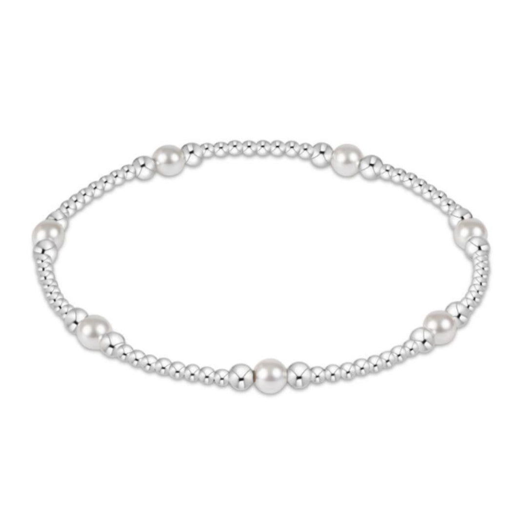 enewton Purpose Pearl 4mm Bead Bracelet Sterling