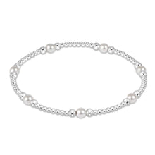 Load image into Gallery viewer, Purpose Pearl 4mm Bead Bracelet Sterling
