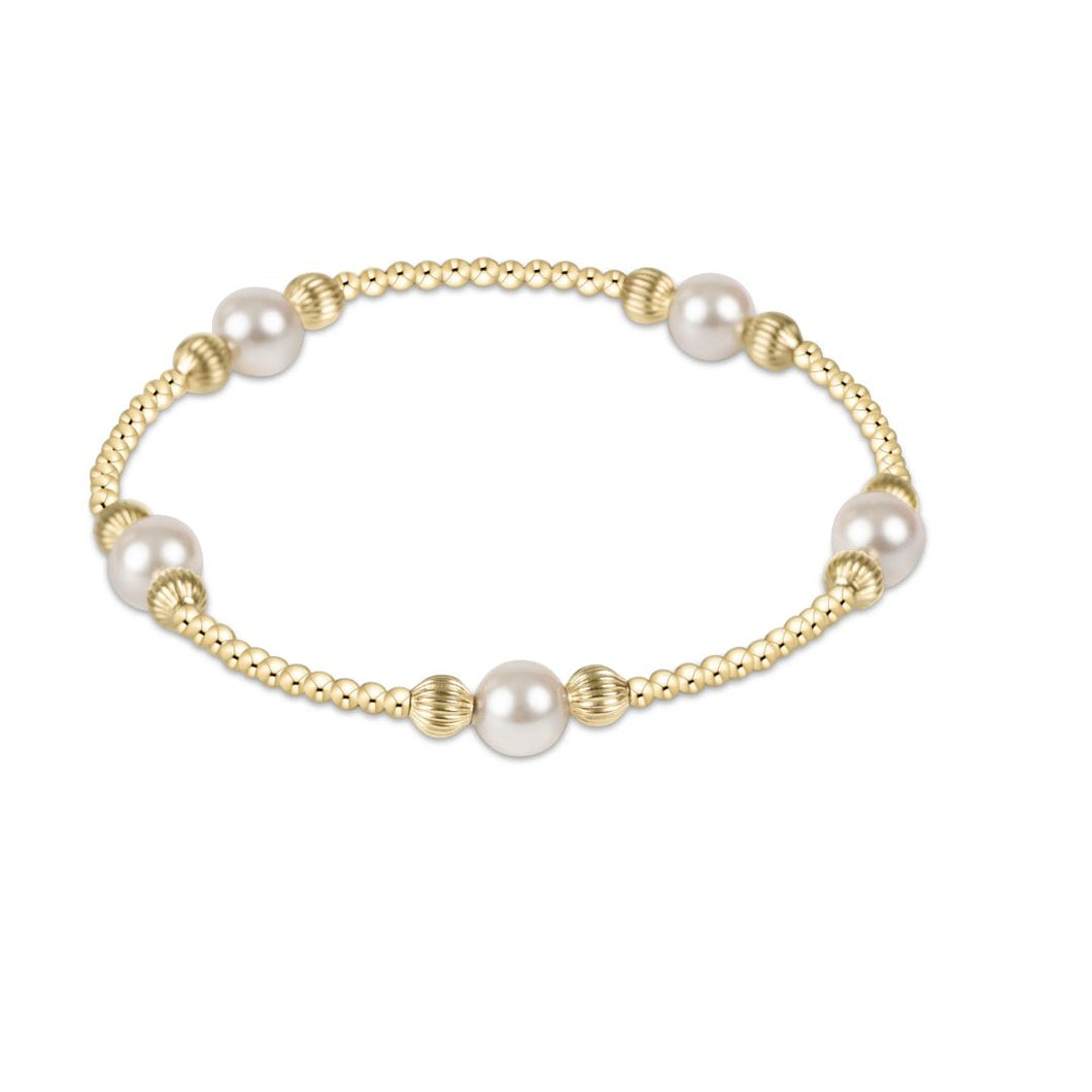 enewton Purpose Pearl 6mm Bead Bracelet - Dignity