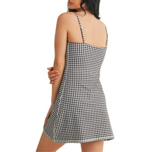 Load image into Gallery viewer, Gingham Sweetheart Mini Dress
