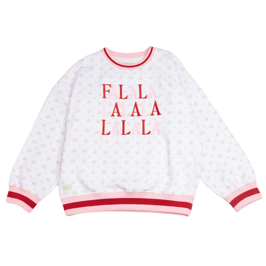 Fa La La Floral Holiday Crew Neck