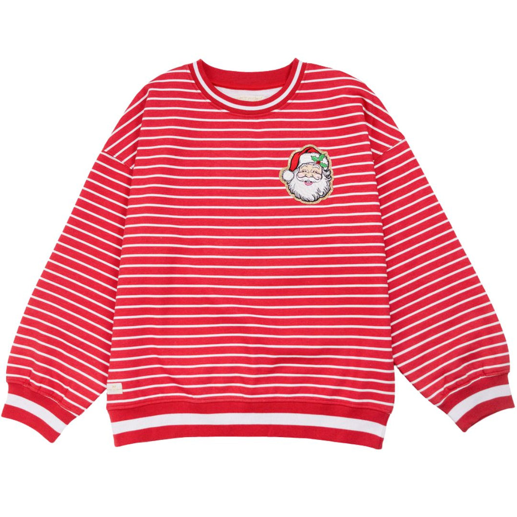 Santa Baby Stripped Crew Neck