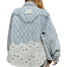 Load image into Gallery viewer, Denim Quilted Jackket
