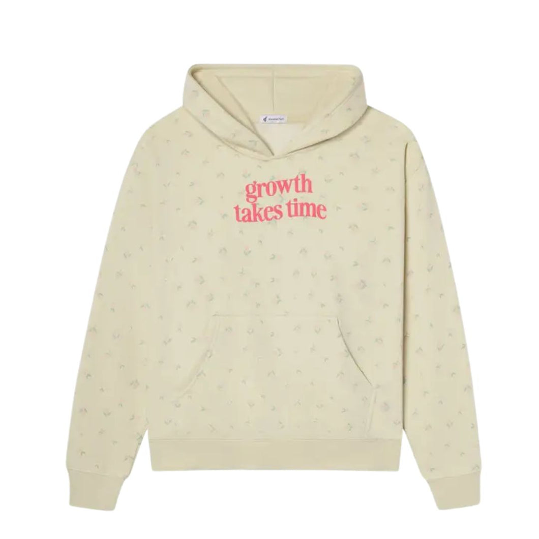 Elevated Faith Growth Takes Time Allover Floral Unisex Hoodie