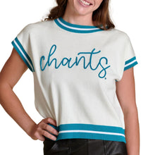 Load image into Gallery viewer, Stewart Simmons Chants Embroidered Varsity Sweater
