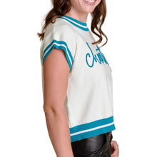 Load image into Gallery viewer, Stewart Simmons Chants Embroidered Varsity Sweater

