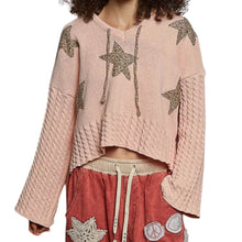Load image into Gallery viewer, FLORAL STAR HOODIE

