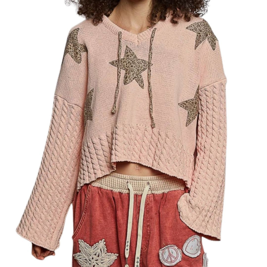 FLORAL STAR HOODIE