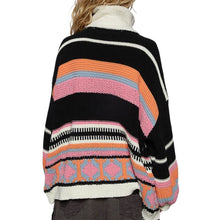 Load image into Gallery viewer, High Collar Half Zipper Block Pullover
