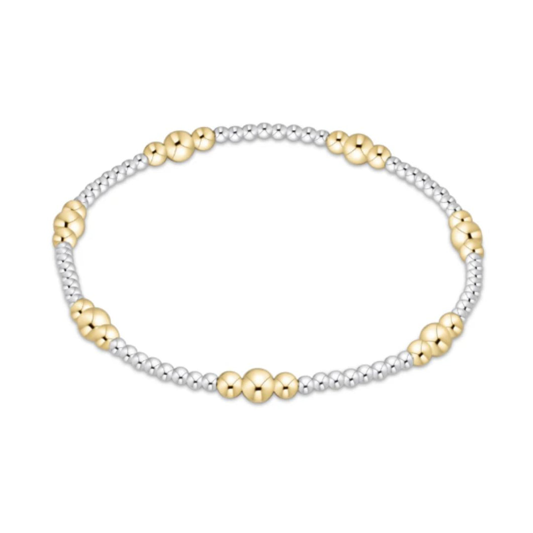 enewton Purpose Gold 4mm Bead Bracelet Mixed Metal