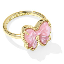 Load image into Gallery viewer, Kendra Scott Haley Bow Gold Band Ring
