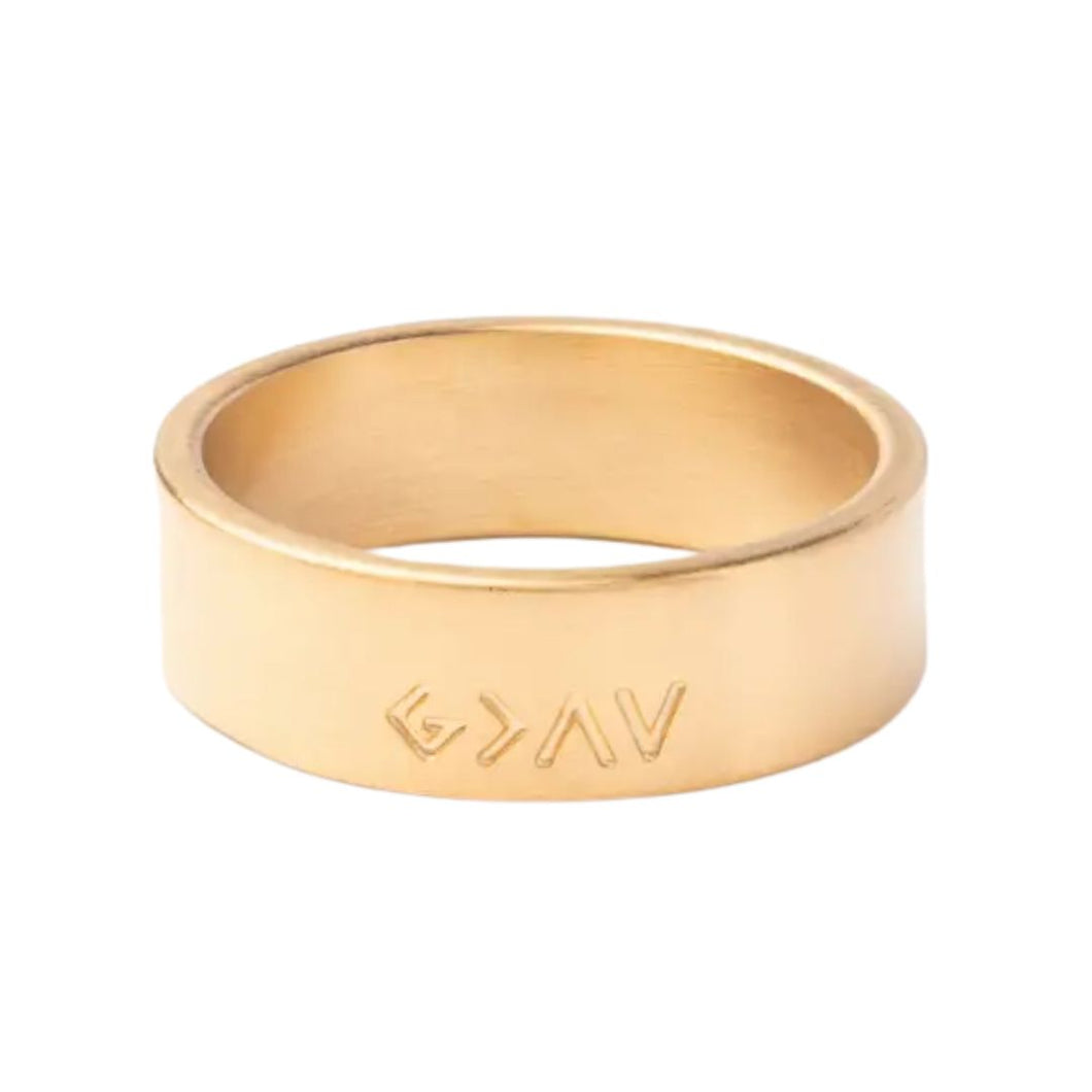 Elevated Faith Highs and Lows Matte Gold Ring