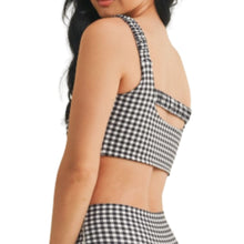 Load image into Gallery viewer, Gingham Ruched Bra Top
