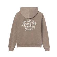 Load image into Gallery viewer, Elevated Faith What A Friend in Jesus Brown Unisex Hoodie
