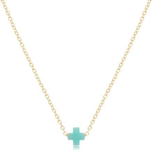 Load image into Gallery viewer, enewton 16" Necklace Gold - Signature Cross Small - Mint
