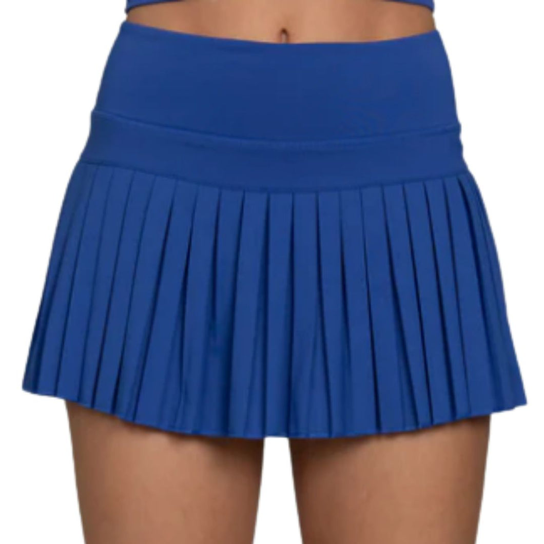 Gold Hinge Mediterranean Pleated Skirt