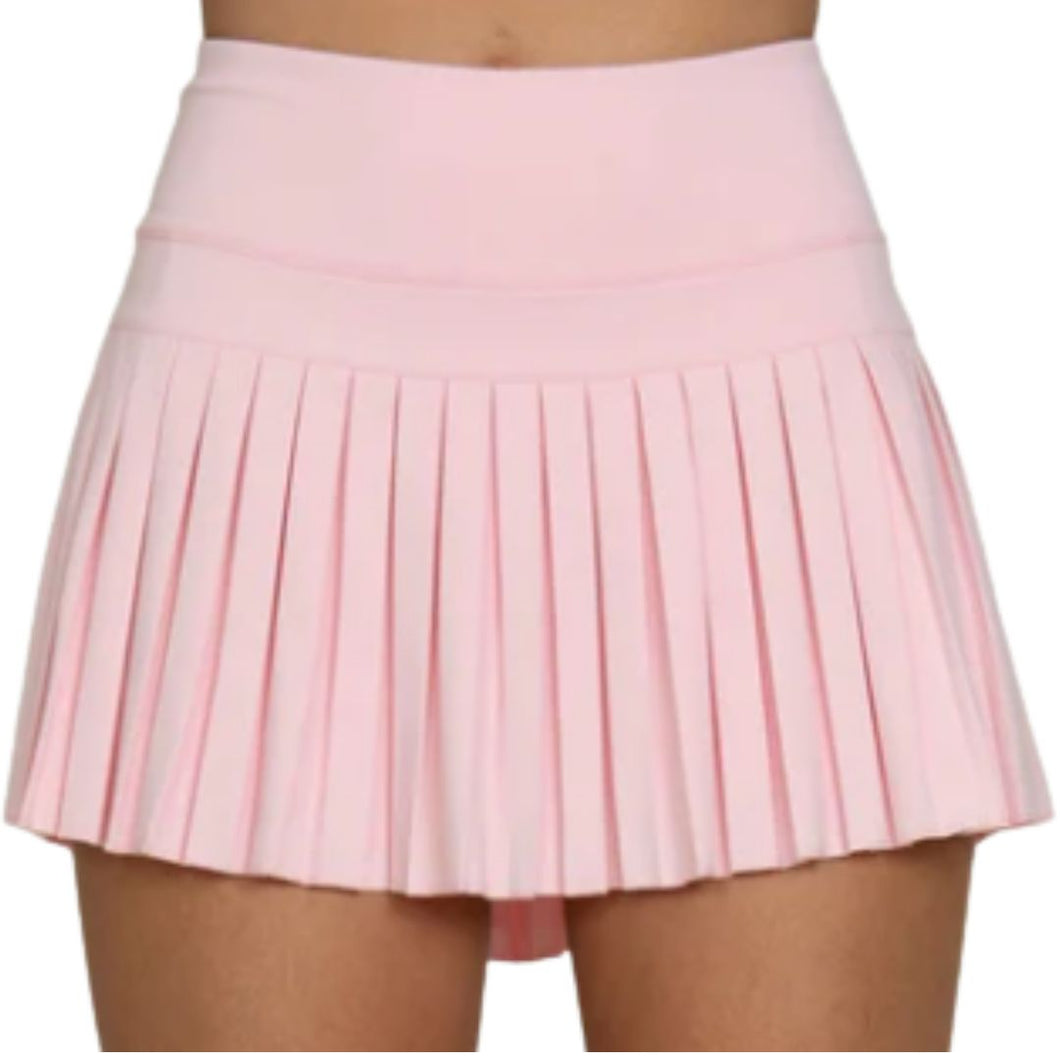 Gold Hinge Almond Pleated Skirt