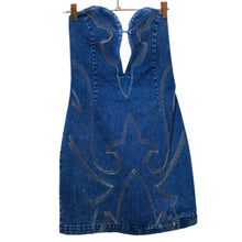 Load image into Gallery viewer, Sweetheart Cutout Denim Dress
