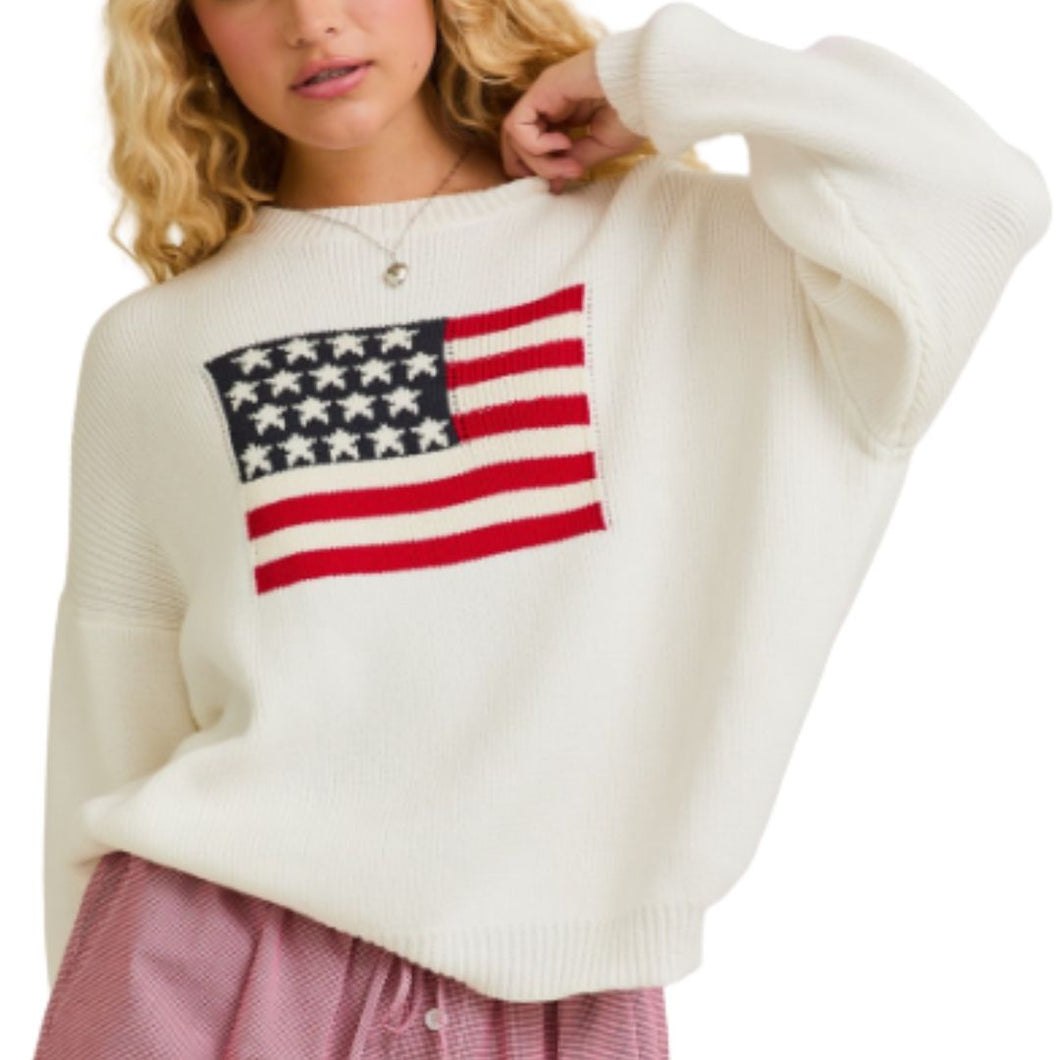 USA Flag Sweater