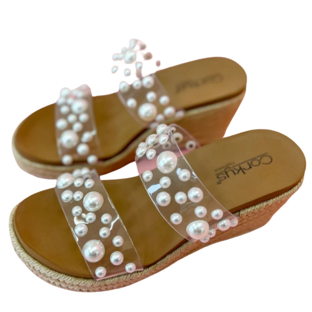 Corkys Footwear Shes Here Pearl Wedge