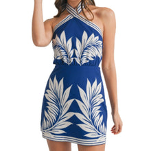 Load image into Gallery viewer, Halter Neck Floral Dress
