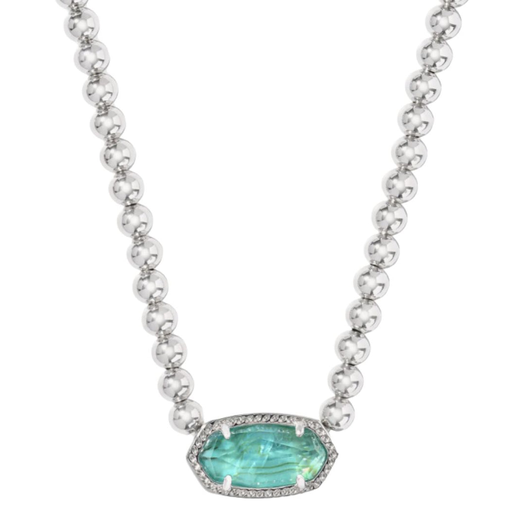 Elisa Silver Beaded Necklace