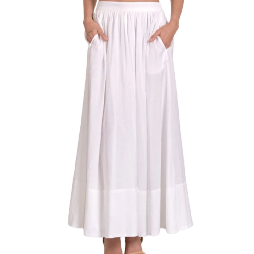 White Midi Skirt