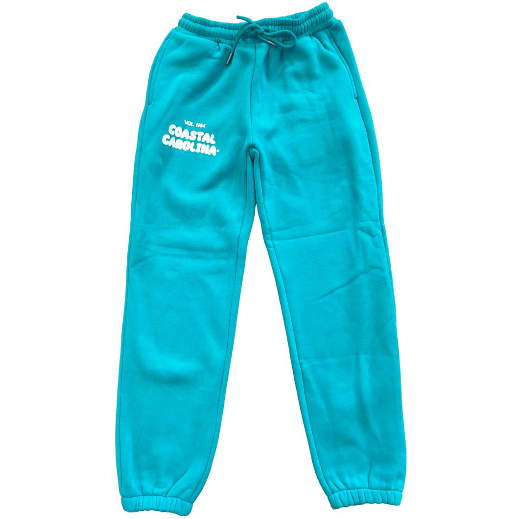 CCU Puff Jogers Teal/White