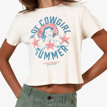 Load image into Gallery viewer, Hot Cowgirl Summer Cropped Tee
