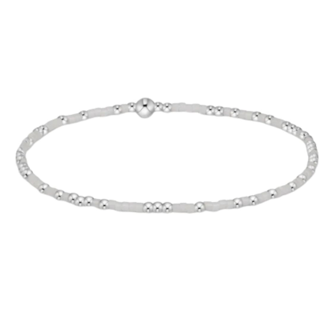 hope unwritten sterling bracelet - white