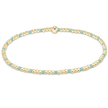 Load image into Gallery viewer, hope sincerity pattern 2mm bead bracelet - mint
