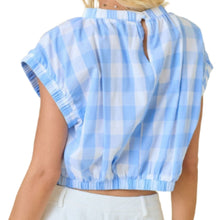 Load image into Gallery viewer, Gingham Crop Top
