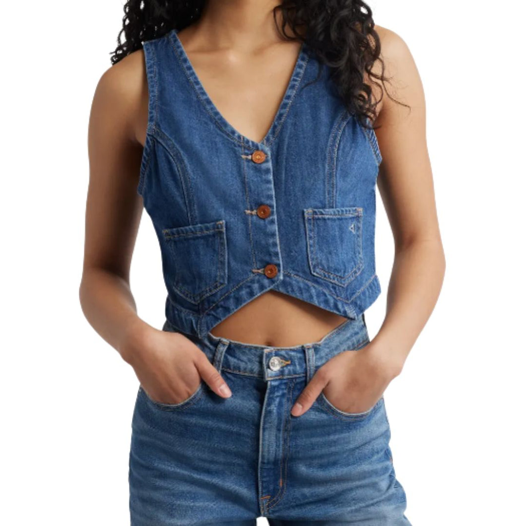 Hidden Cropped Fitted Vest