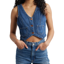 Load image into Gallery viewer, Hidden Cropped Fitted Vest
