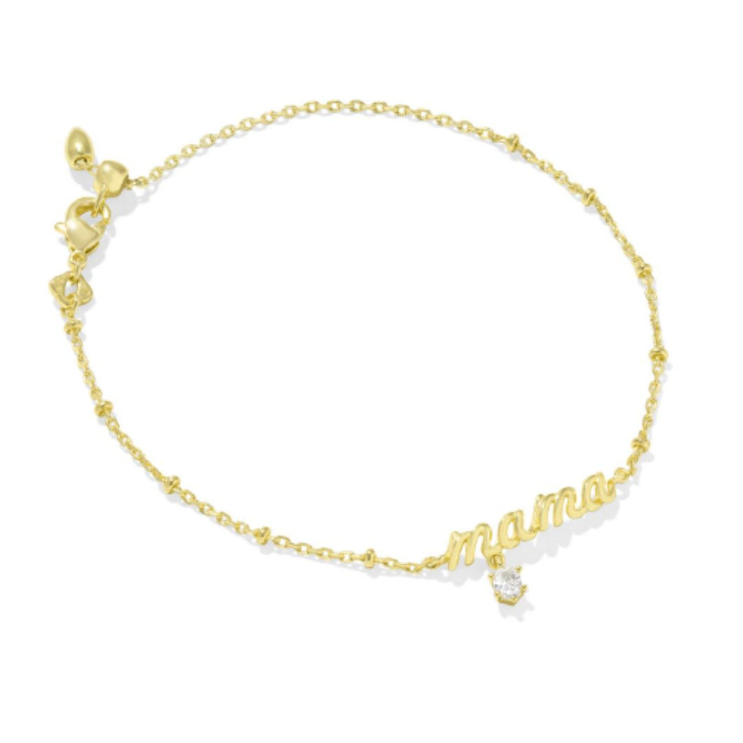 Kendra Scott Gold MAMA Crystal Bracelet