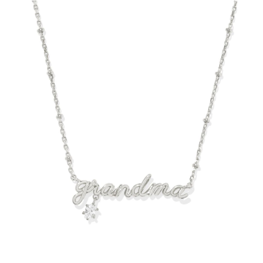 Kendra Scott Rhodium Grandma Necklace