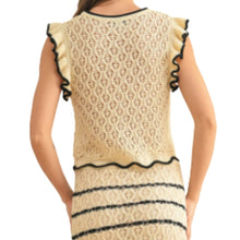 Load image into Gallery viewer, Miou Muse Crochet Knitted Top
